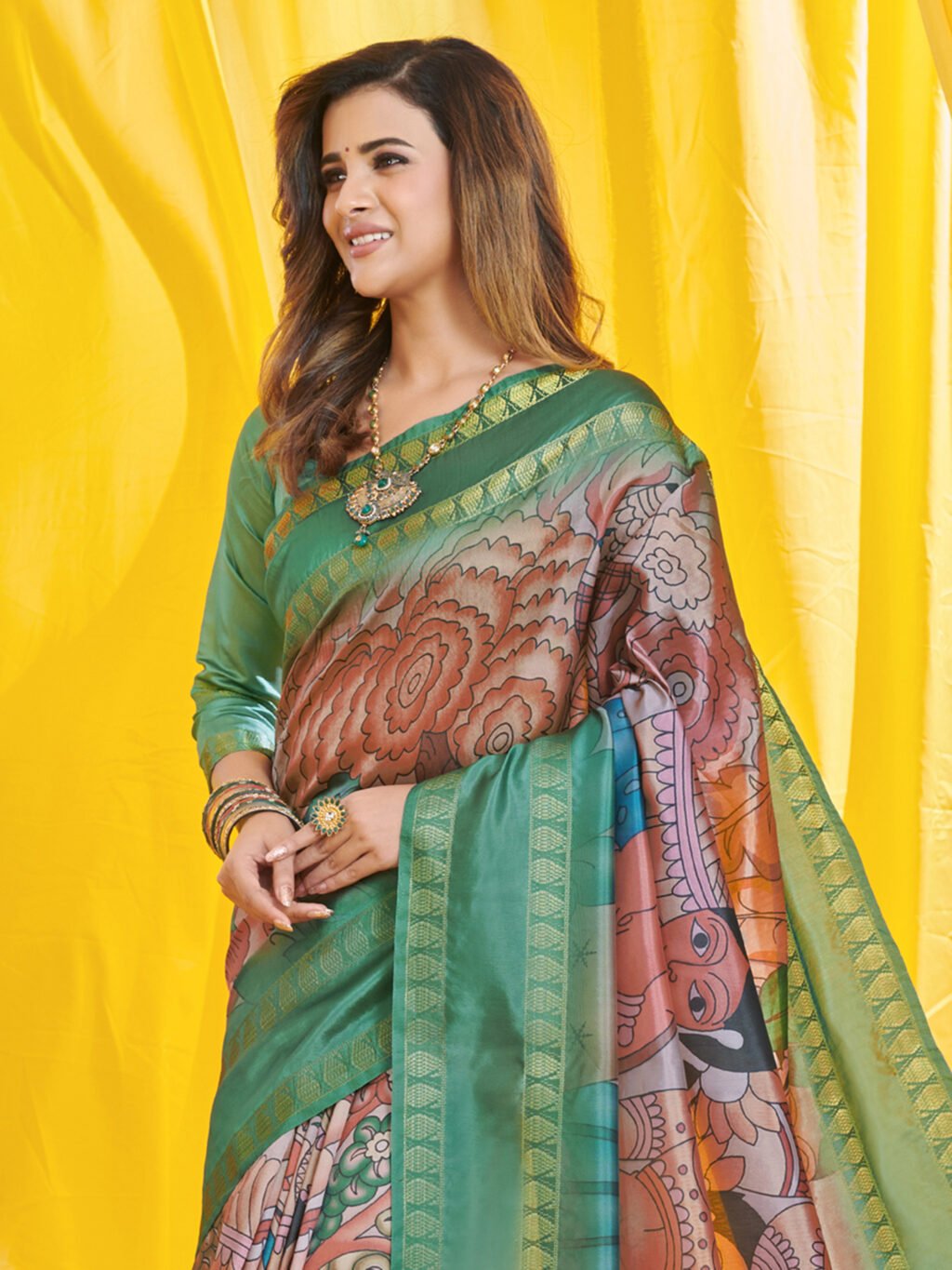 showcasing the beauty and craftsmanship of Party Wear Saree.