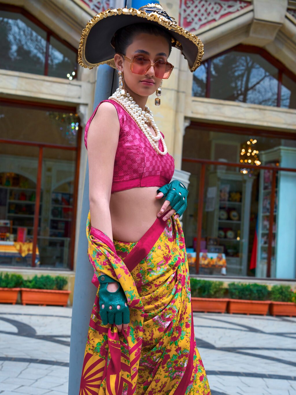 showcasing the beauty and craftsmanship of Silk Saree.