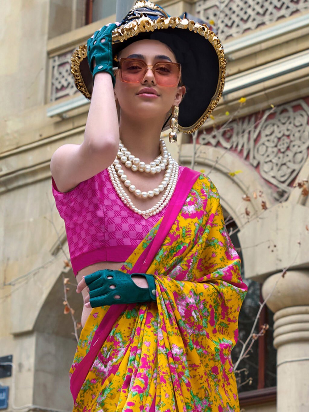 Yellow Saree - Image 3