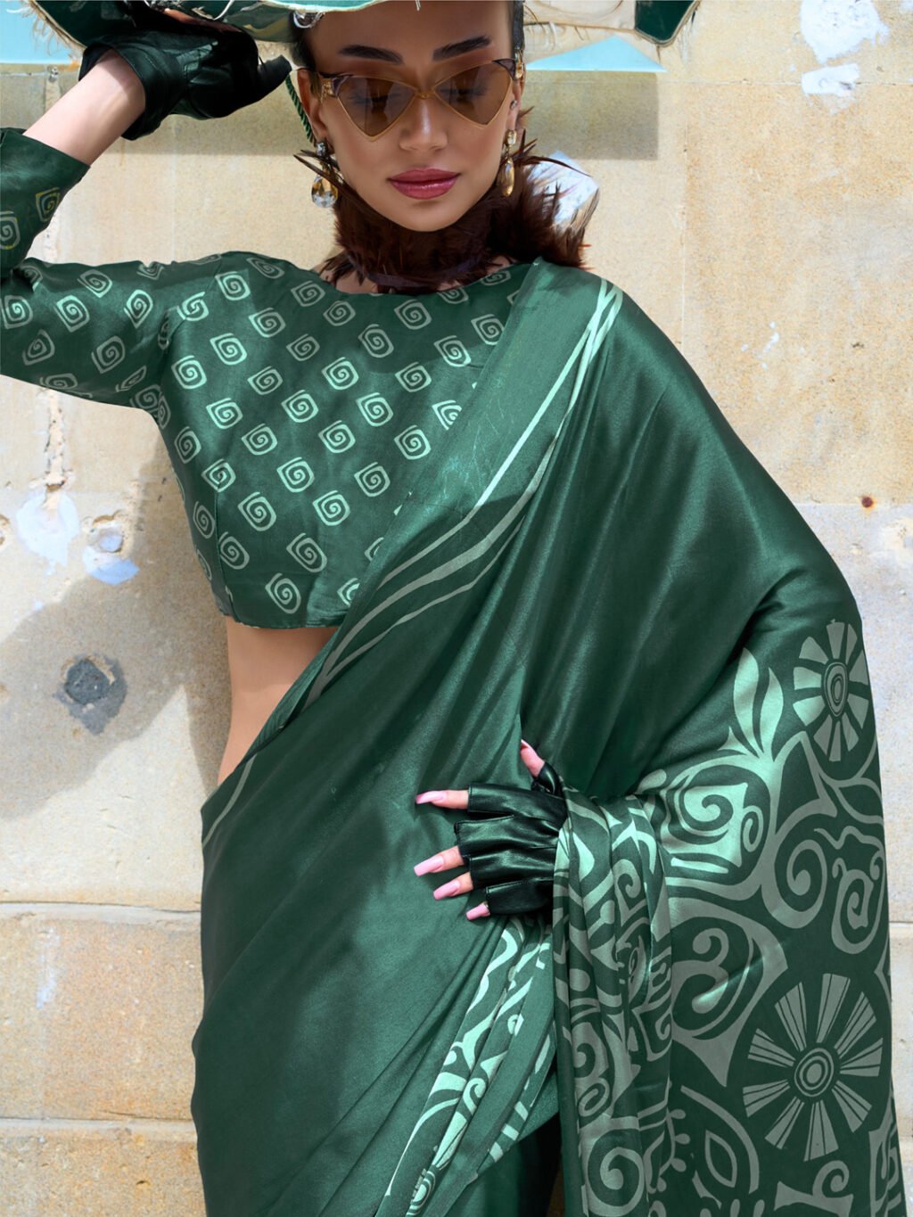 showcasing the beauty and craftsmanship of Traditional Saree.