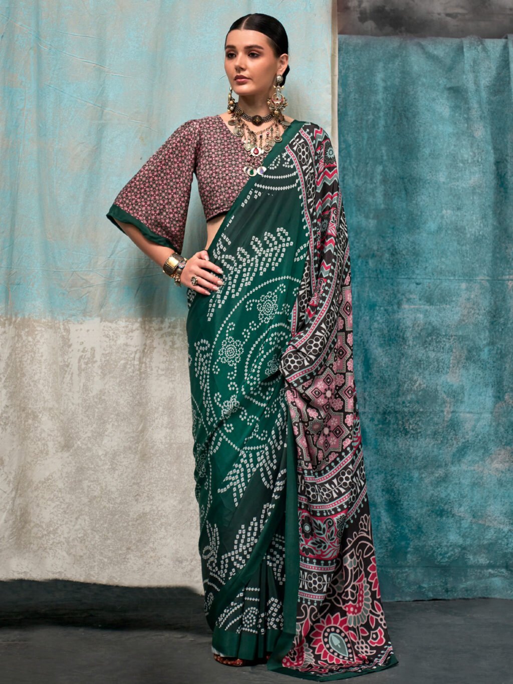 Image of Green Saree