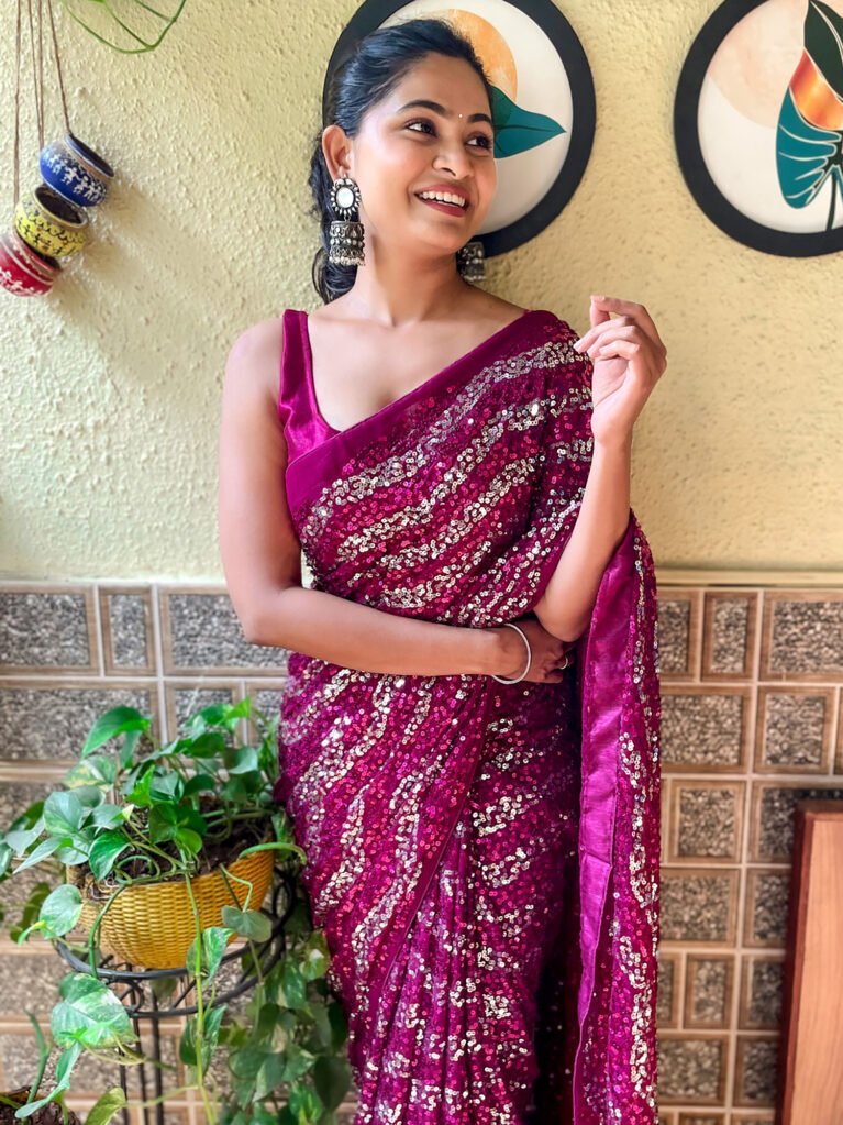 showcasing the beauty and craftsmanship of Silk Saree.
