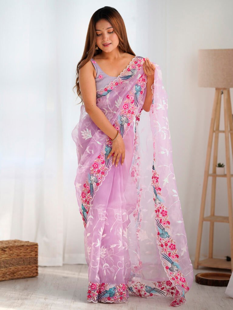 Image of Lavendar Saree
