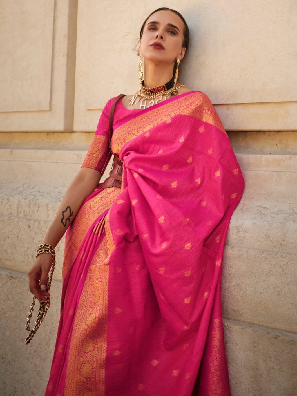 showcasing the beauty and craftsmanship of Traditional Saree.