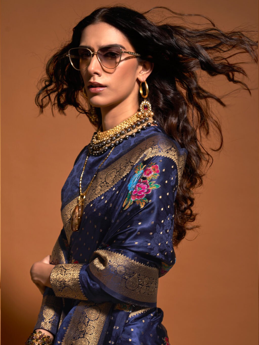 showcasing the beauty and craftsmanship of Festive Saree.