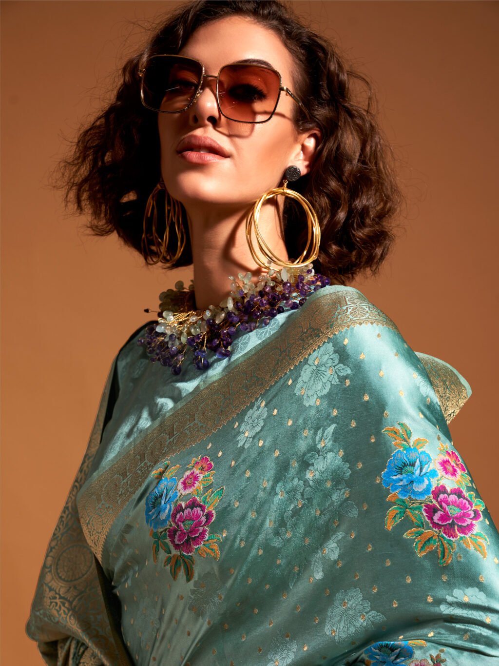 showcasing the beauty and craftsmanship of Traditional Saree.