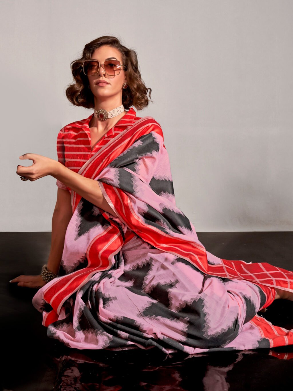 showcasing the beauty and craftsmanship of Traditional Saree.