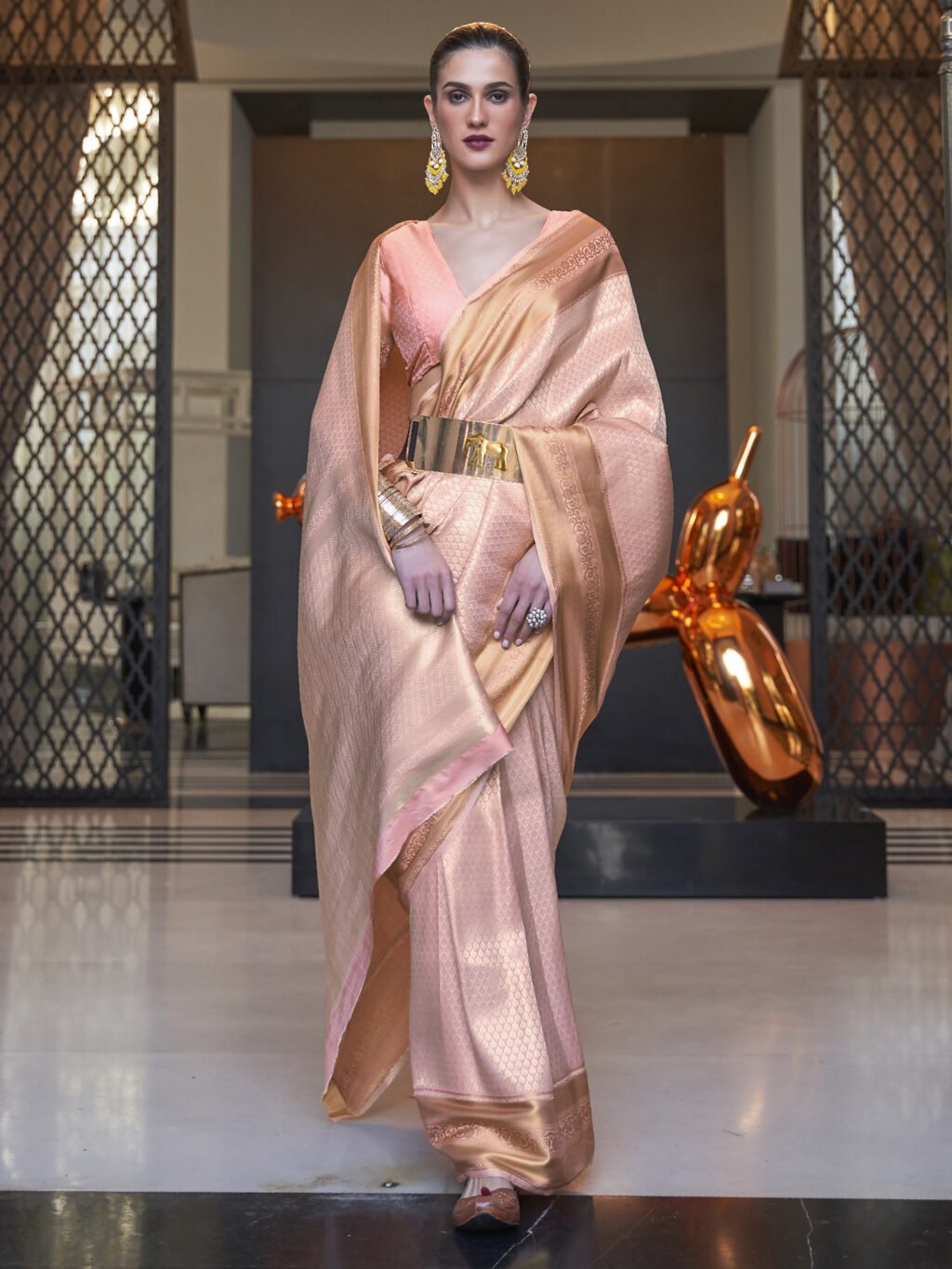 showcasing the beauty and craftsmanship of Traditional Saree.