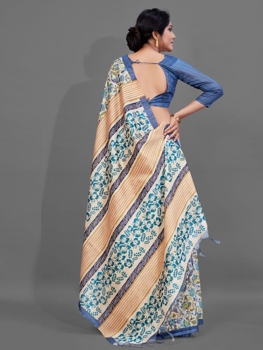 showcasing the beauty and craftsmanship of Designer Saree.