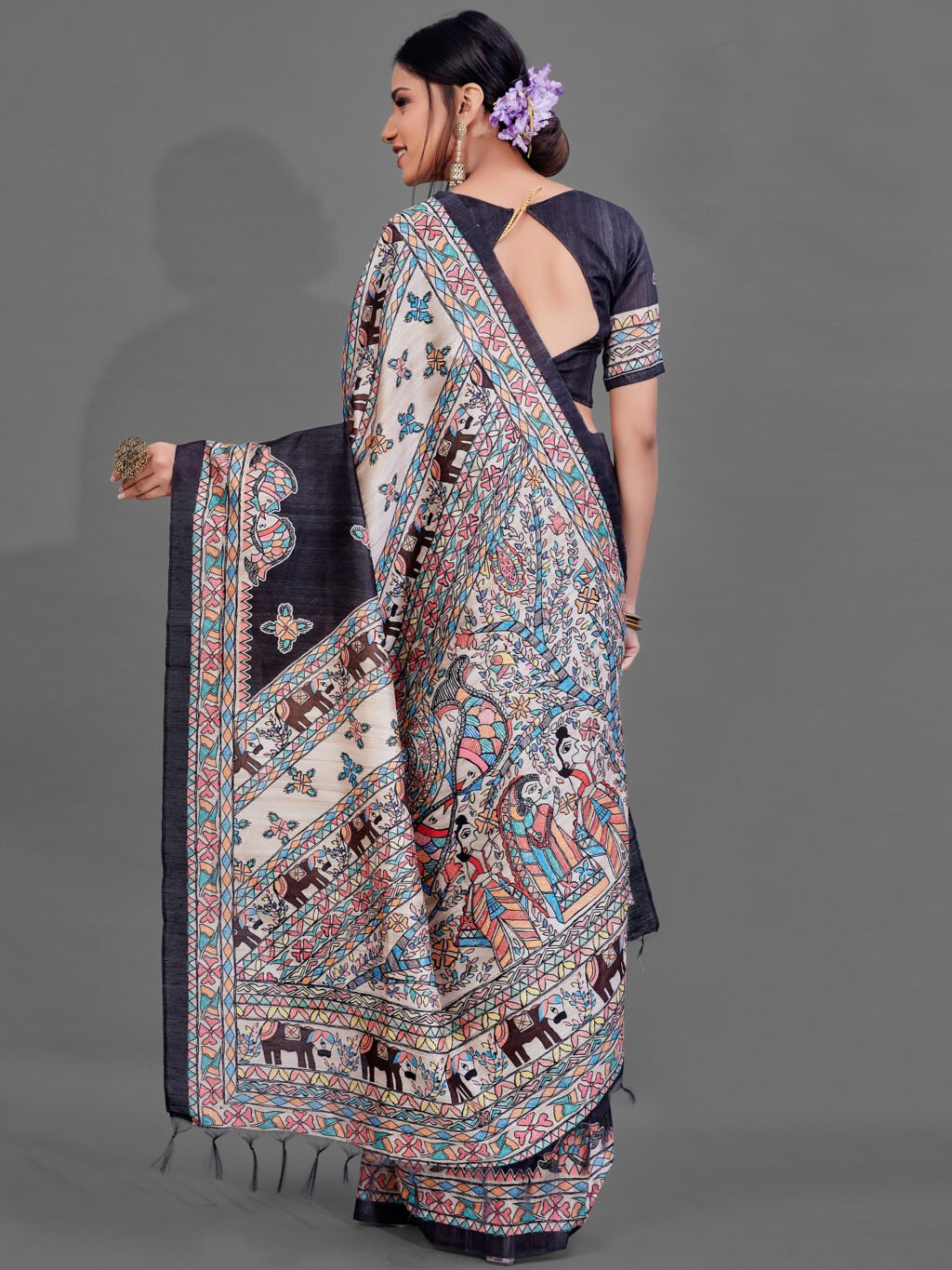 showcasing the beauty and craftsmanship of Traditional Saree.