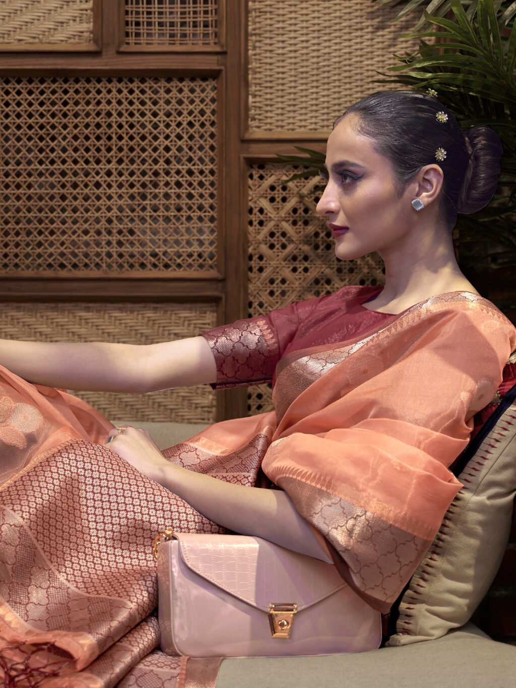 showcasing the beauty and craftsmanship of Traditional Saree.