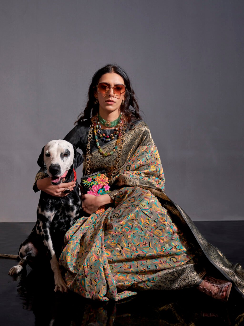 showcasing the beauty and craftsmanship of Designer Saree.