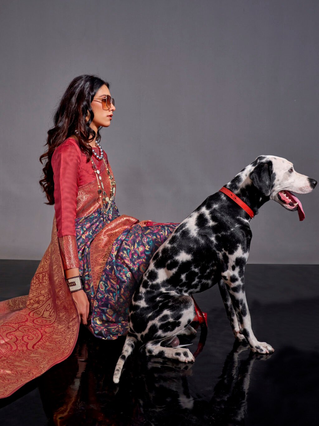 showcasing the beauty and craftsmanship of Silk Saree.