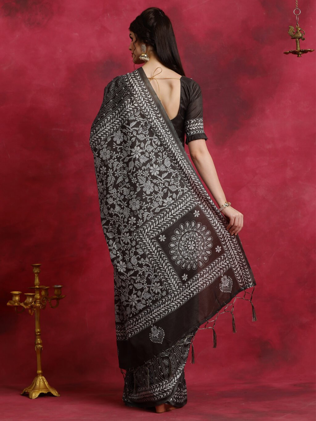 showcasing the beauty and craftsmanship of Designer Saree.