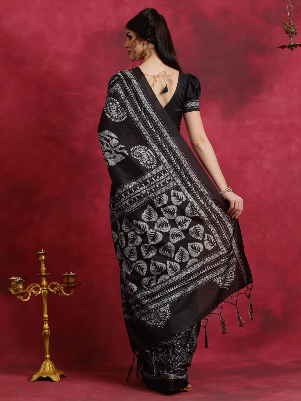 showcasing the beauty and craftsmanship of Festive Saree.