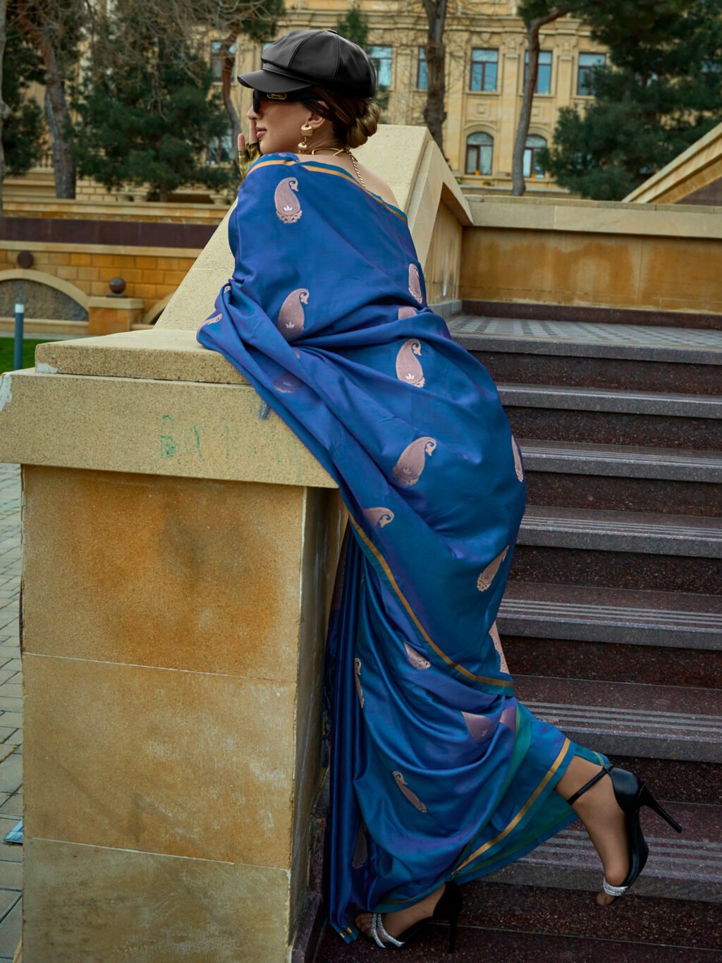 showcasing the beauty and craftsmanship of Silk Saree.
