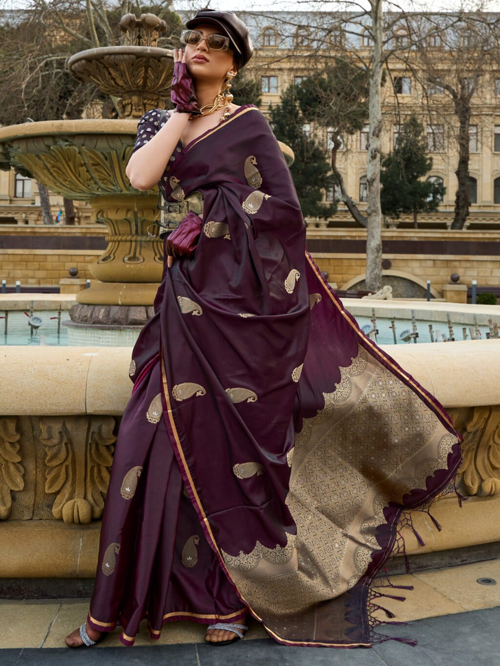 showcasing the beauty and craftsmanship of Traditional Saree.