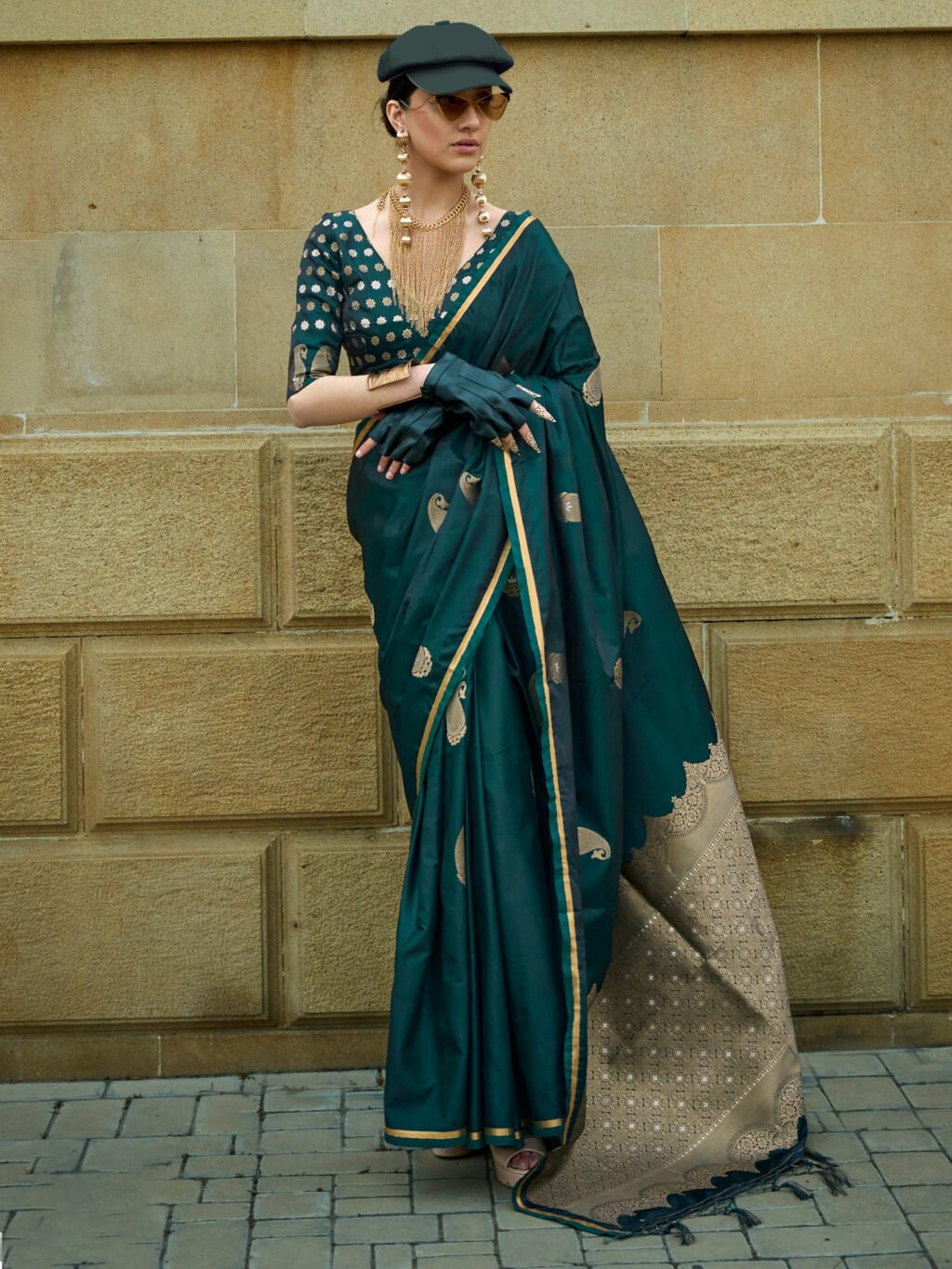 Image of Green Silk Saree