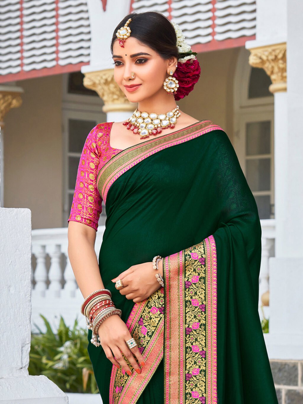showcasing the beauty and craftsmanship of Traditional Saree.