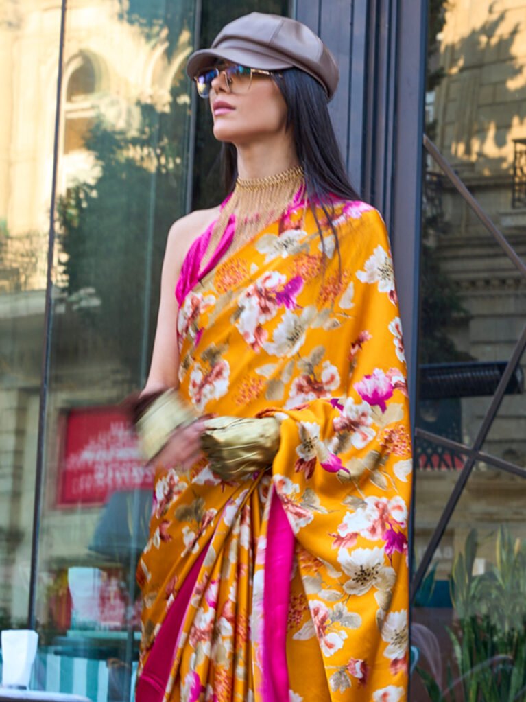 showcasing the beauty and craftsmanship of Festive Saree.