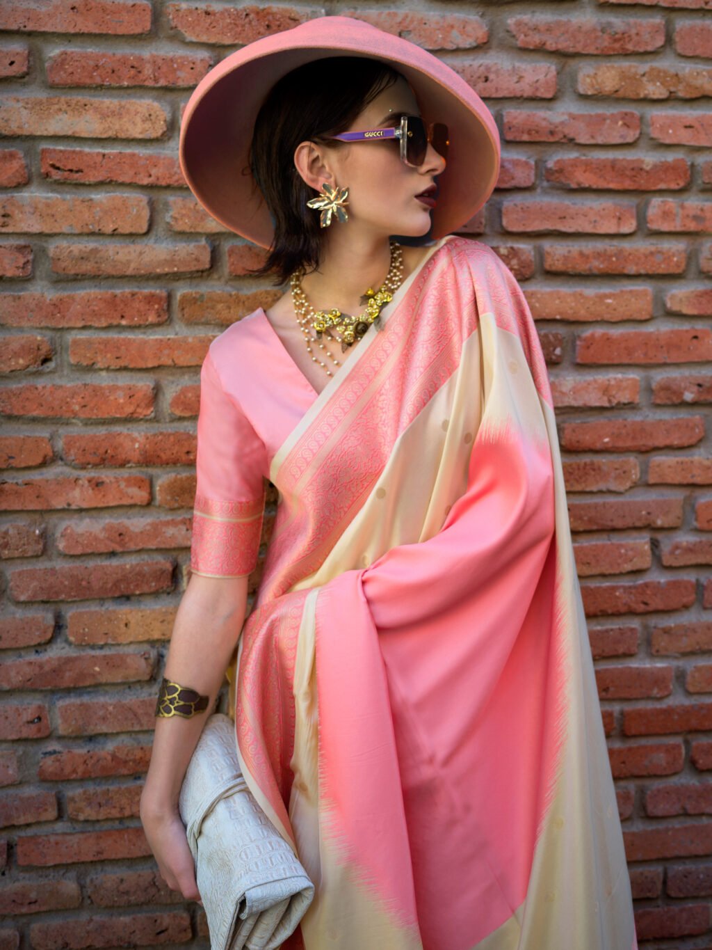showcasing the beauty and craftsmanship of Festive Saree.