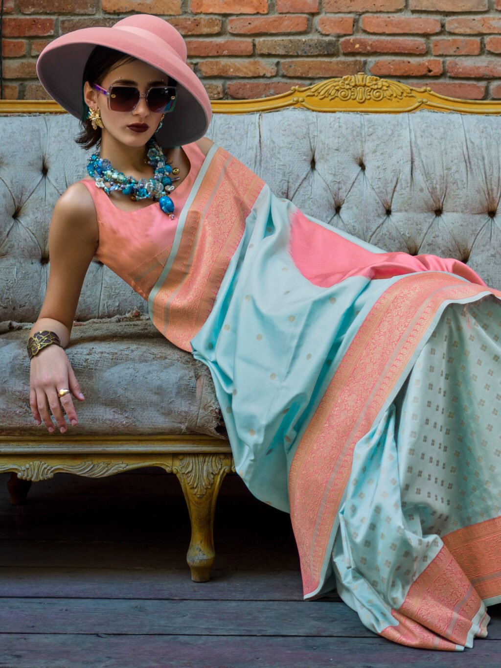 showcasing the beauty and craftsmanship of Traditional Saree.