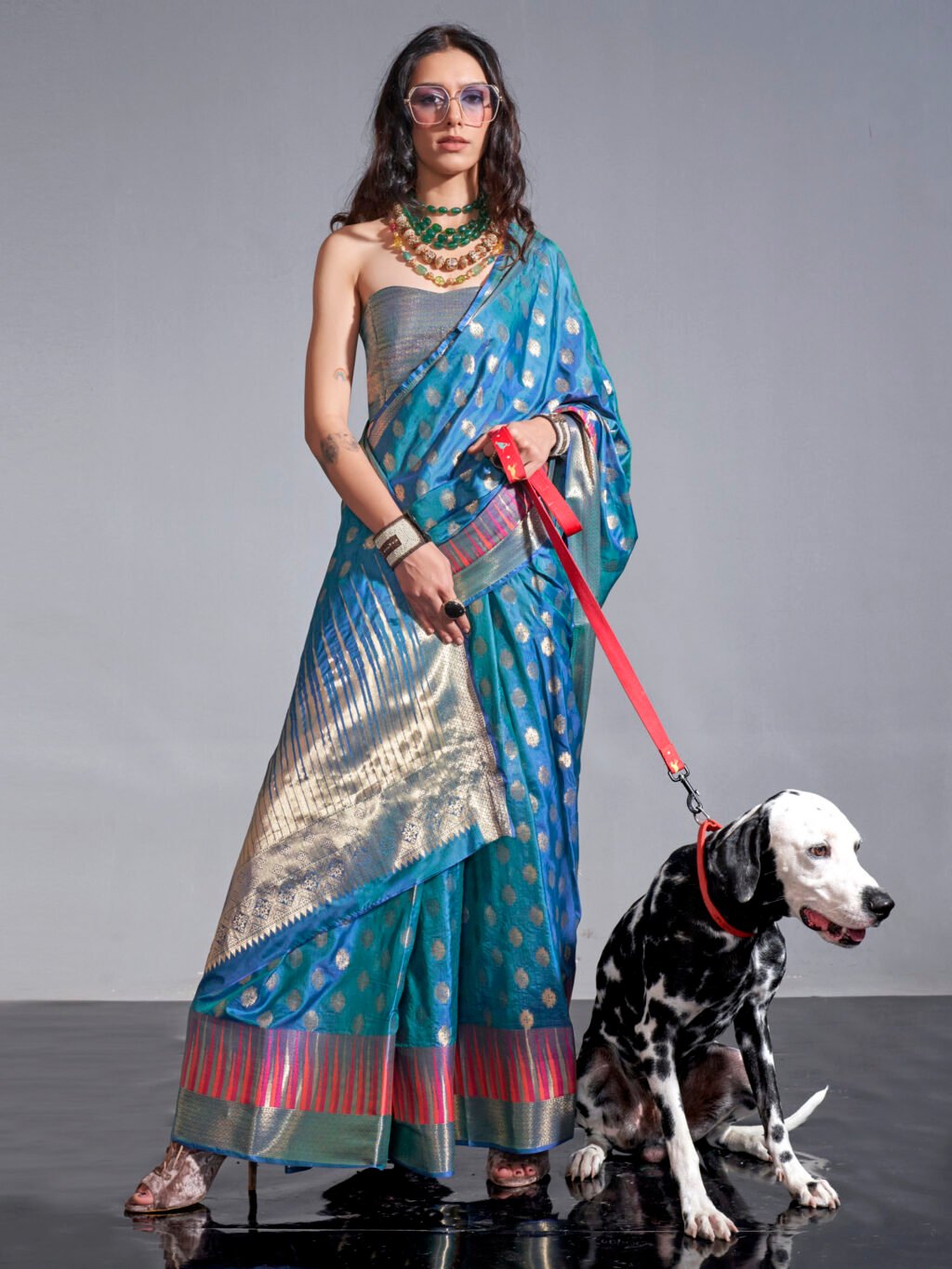 showcasing the beauty and craftsmanship of Silk Saree.