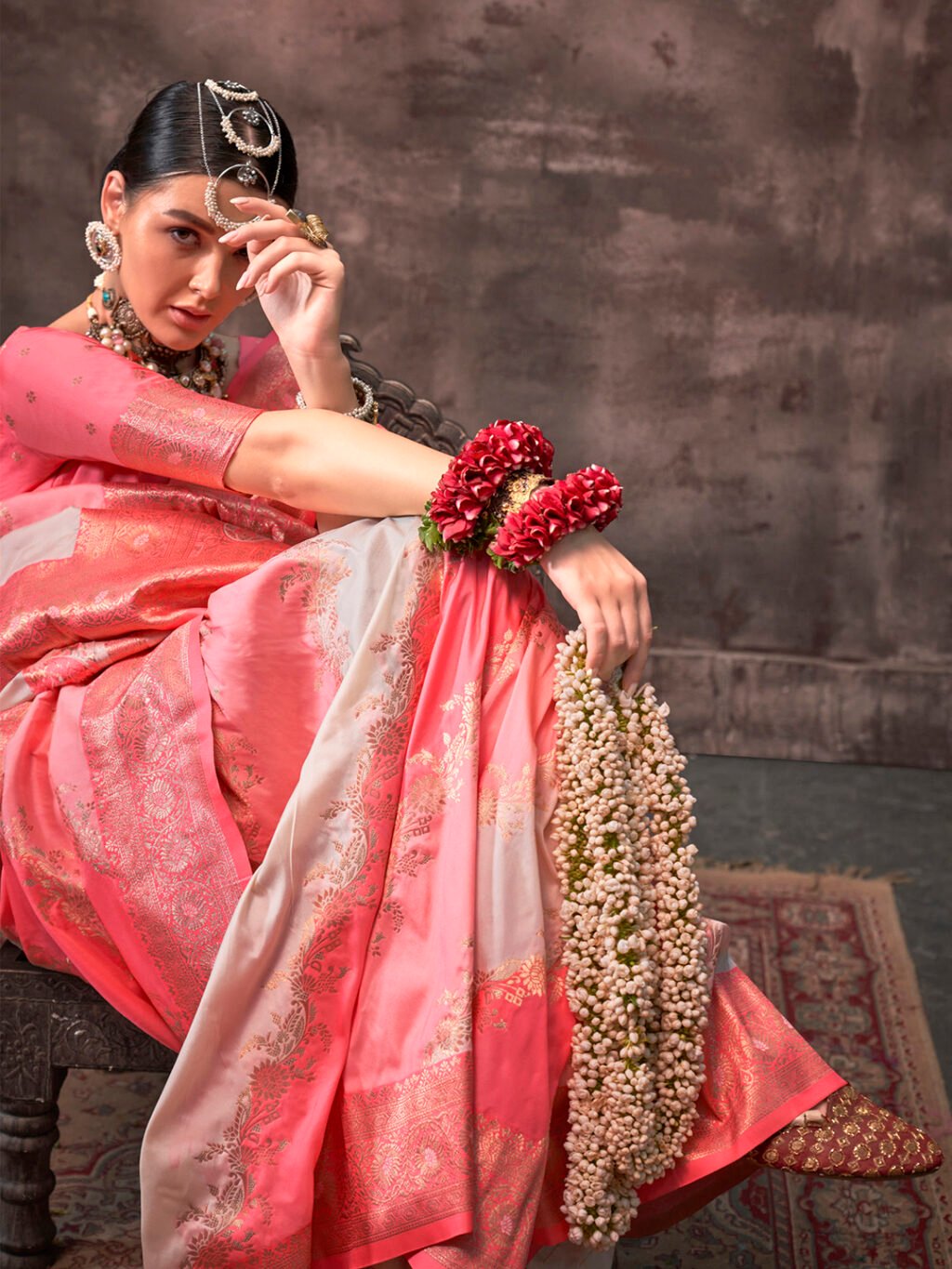 showcasing the beauty and craftsmanship of Silk Saree.