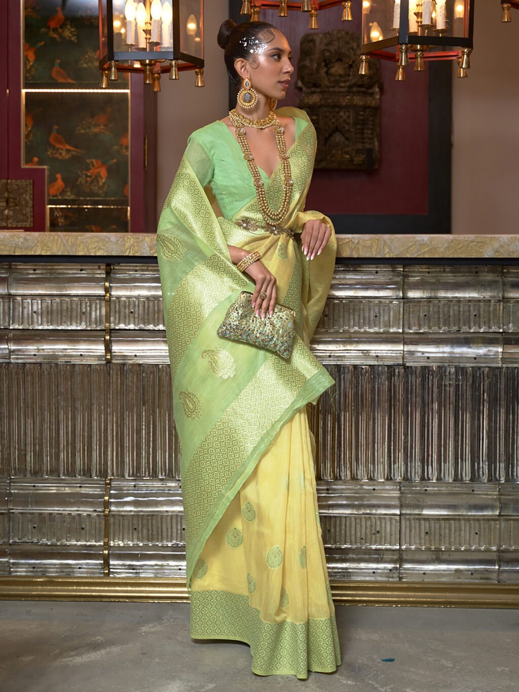 showcasing the beauty and craftsmanship of Traditional Saree.