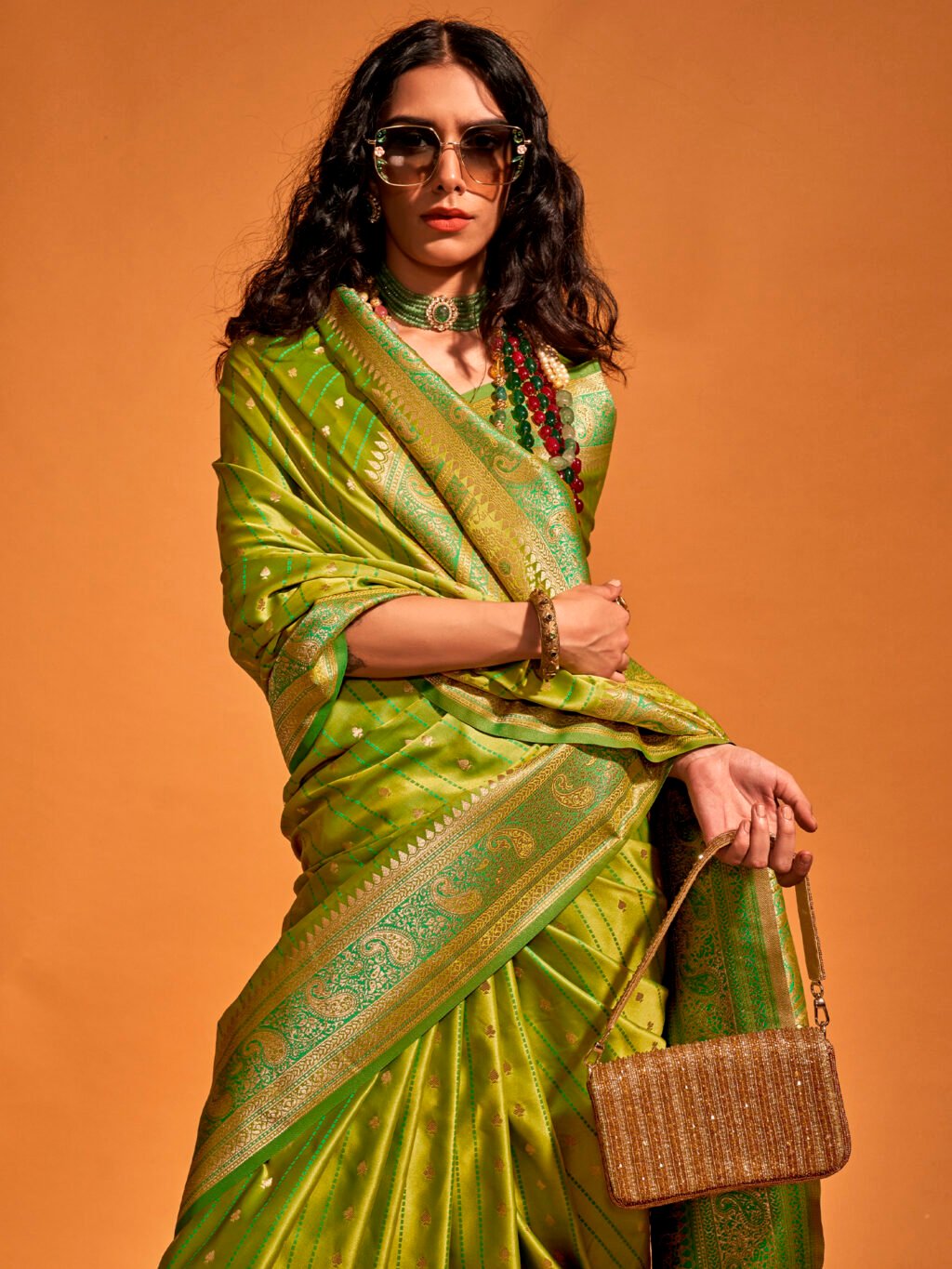 showcasing the beauty and craftsmanship of Traditional Saree.