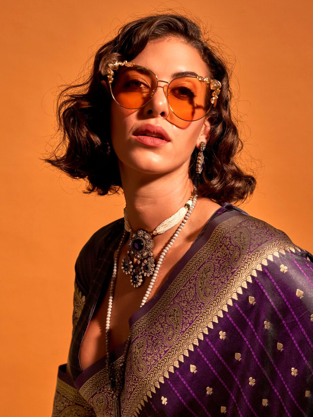 showcasing the beauty and craftsmanship of Festive Saree.