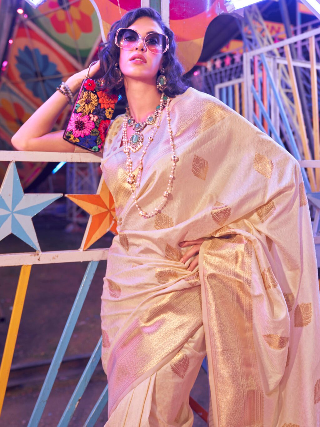 showcasing the beauty and craftsmanship of Traditional Saree.