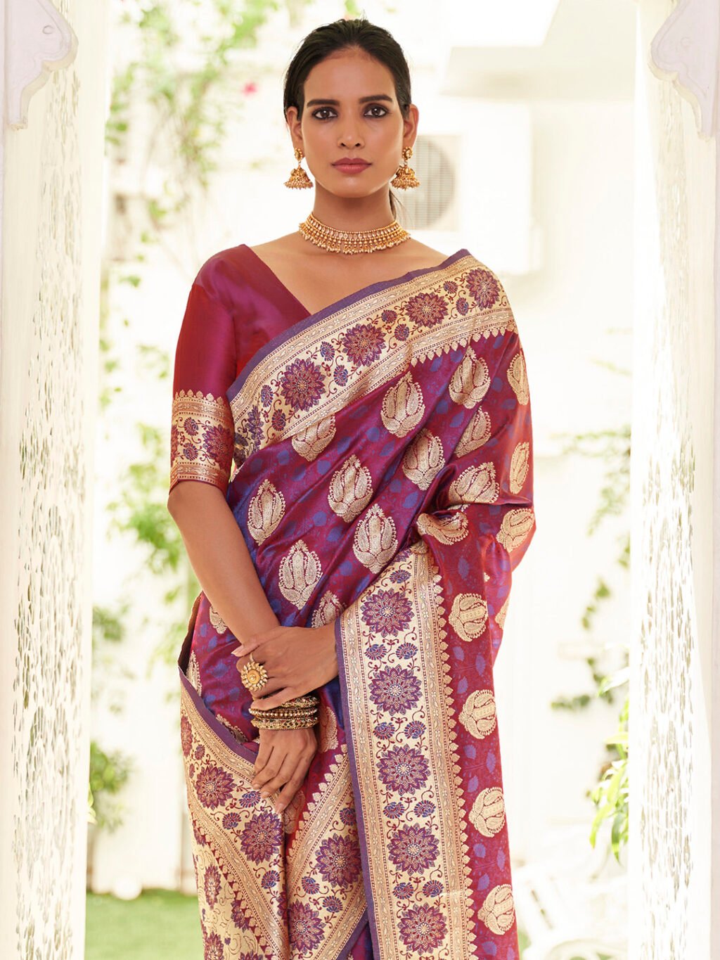 showcasing the beauty and craftsmanship of Designer Saree.