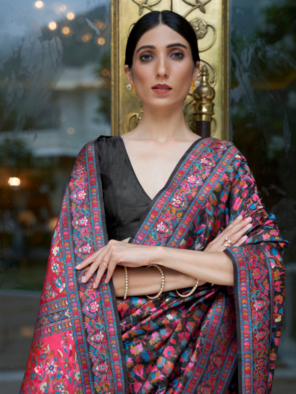 showcasing the beauty and craftsmanship of Traditional Saree.