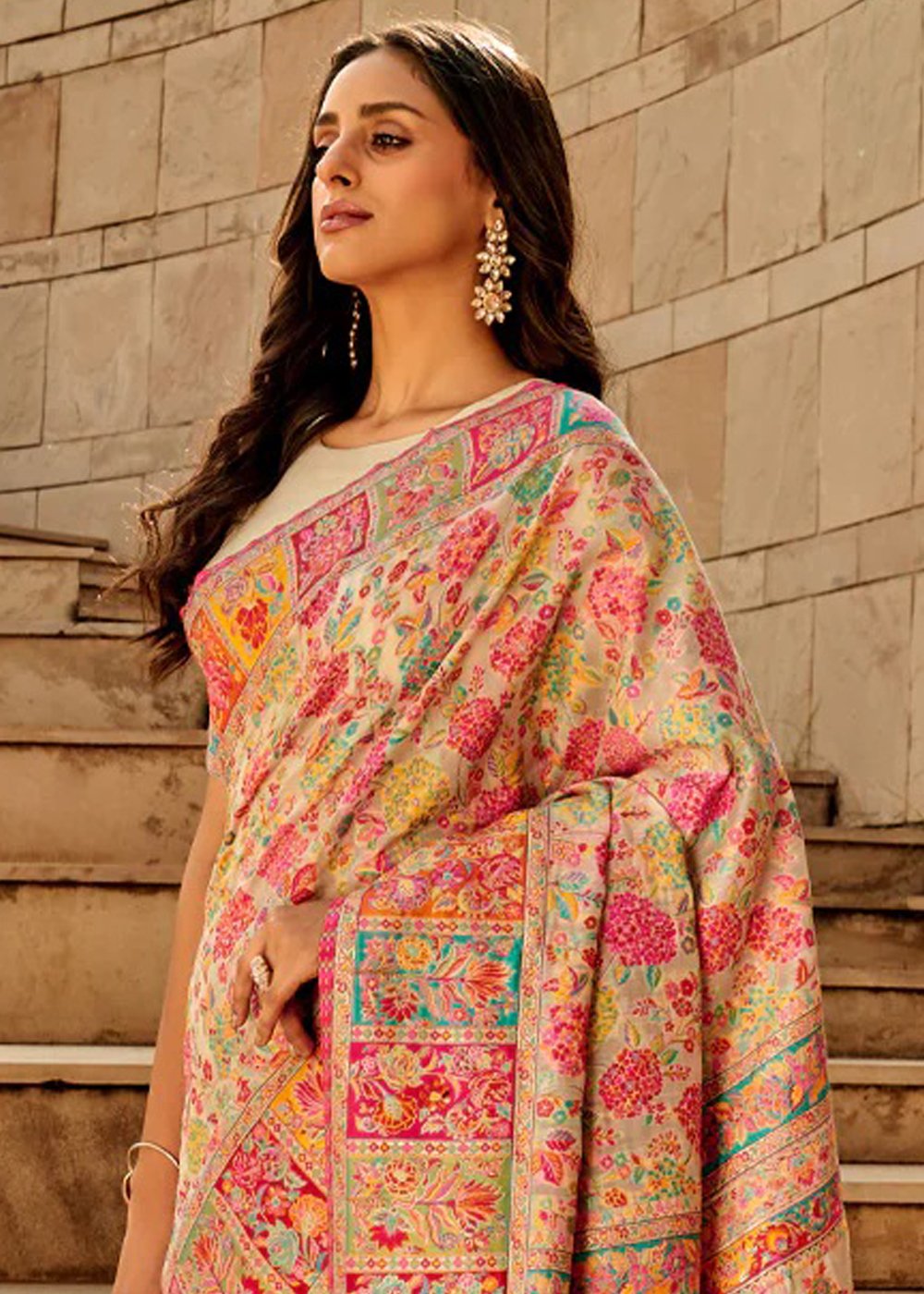 showcasing the beauty and craftsmanship of Traditional Saree.