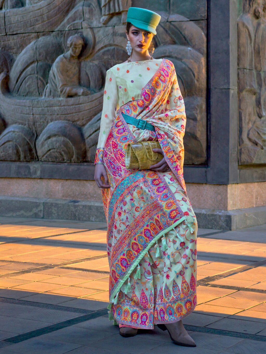 Image of Sea Green Saree