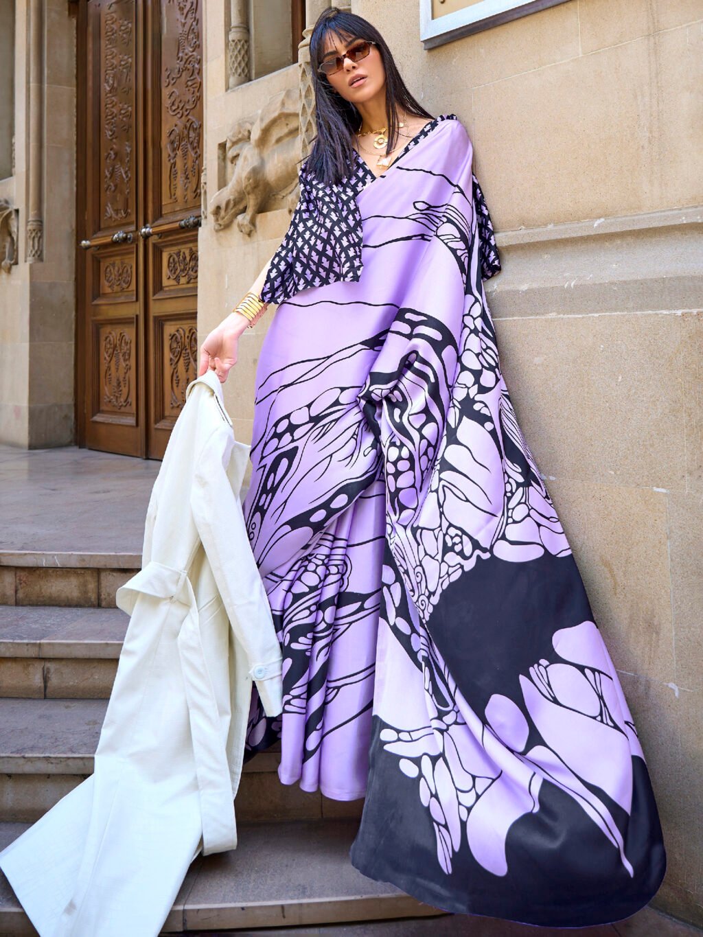 Image of Lavendar Saree