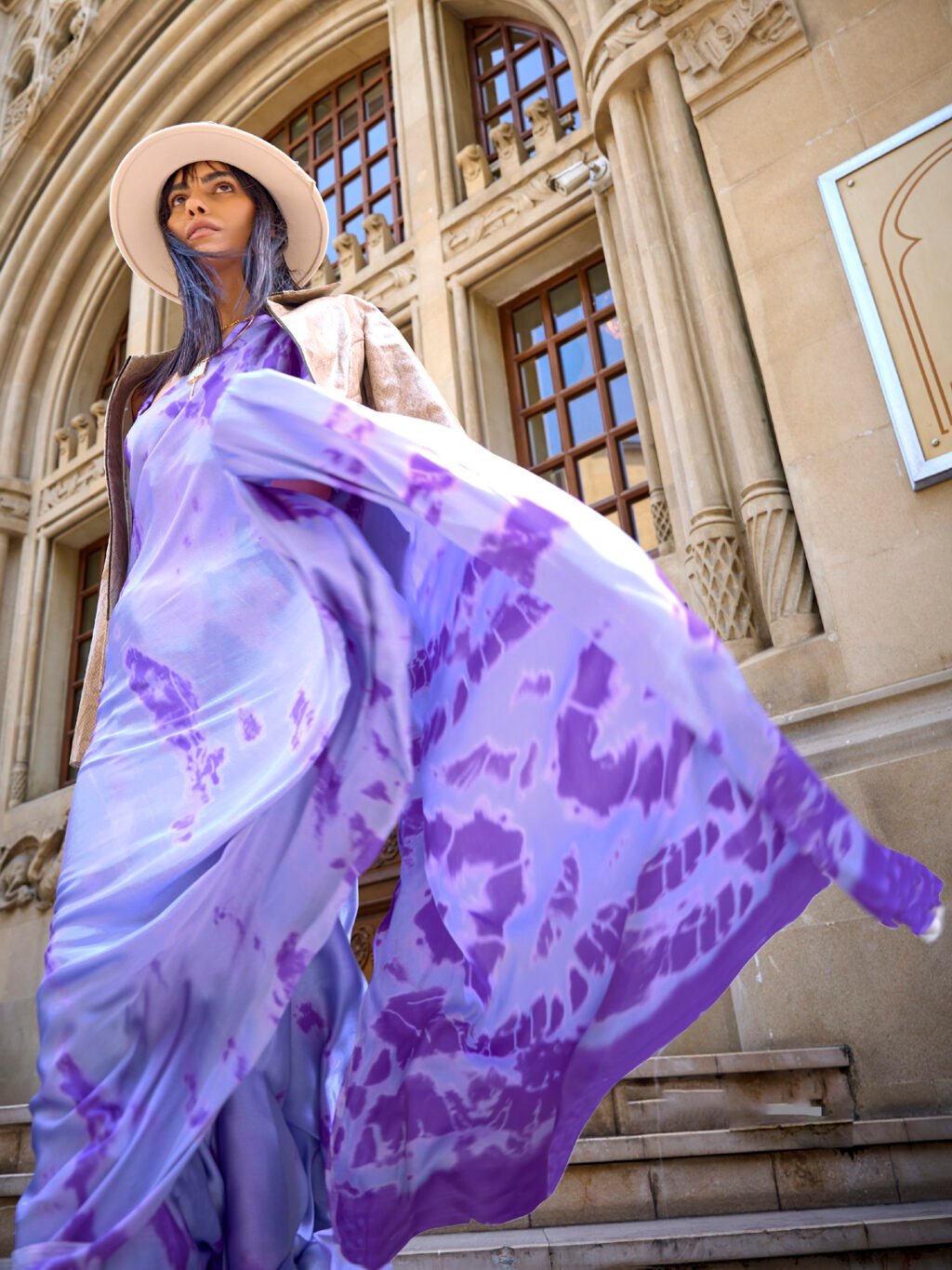 showcasing the beauty and craftsmanship of Designer Saree.