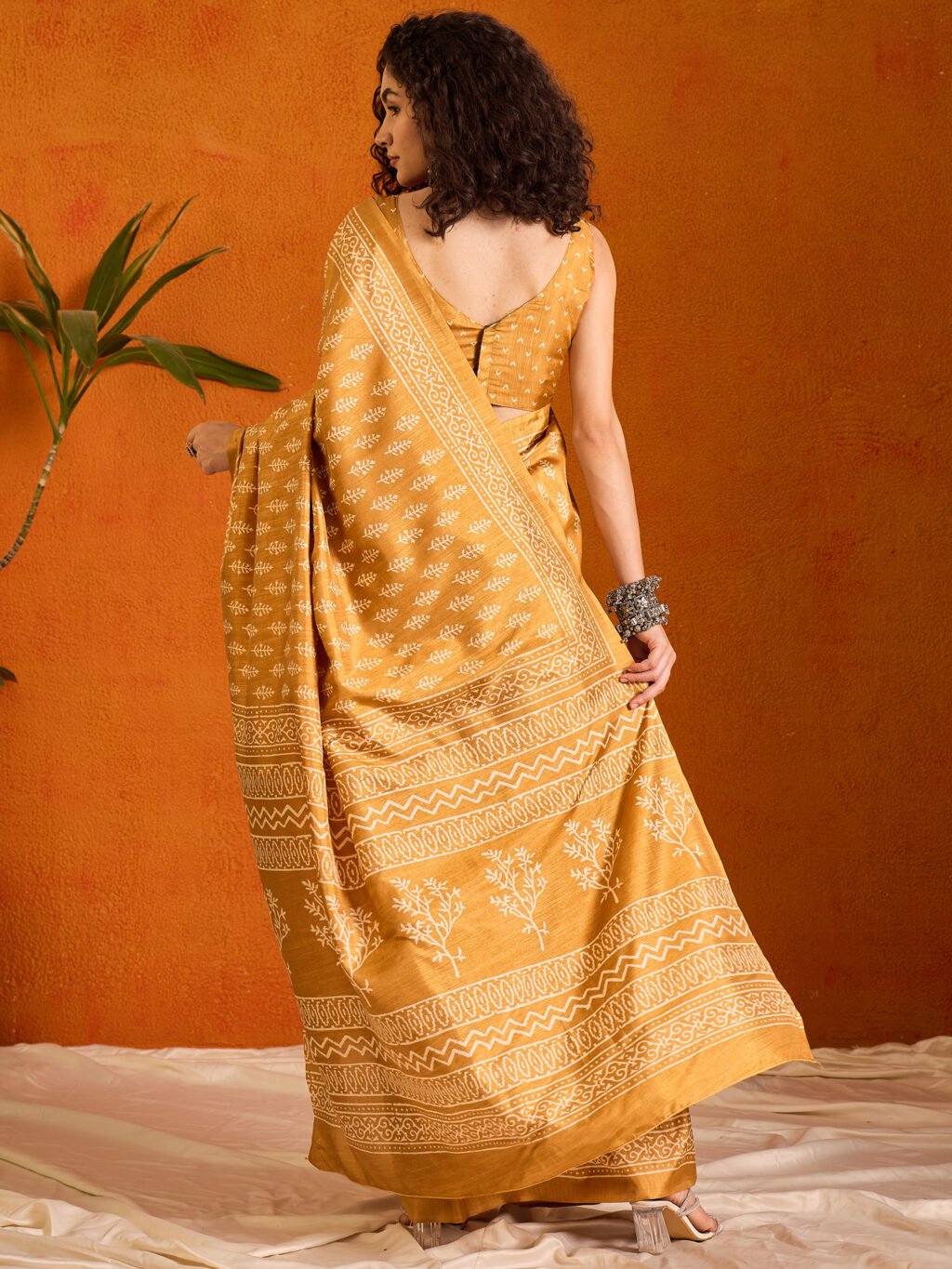 showcasing the beauty and craftsmanship of Silk Saree.