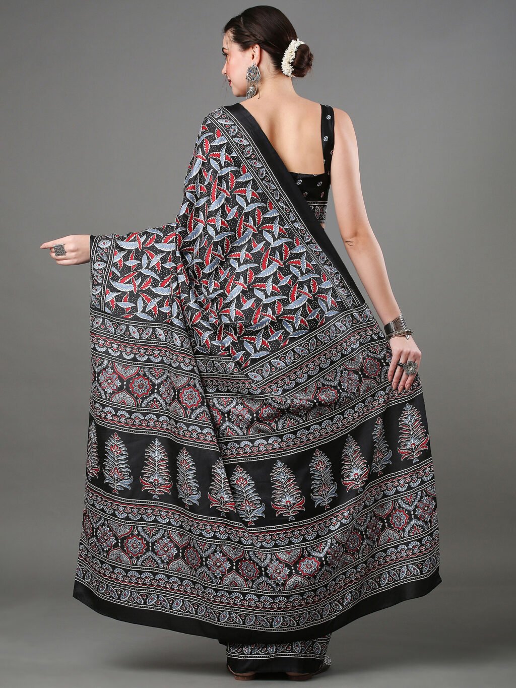 showcasing the beauty and craftsmanship of Festive Saree.