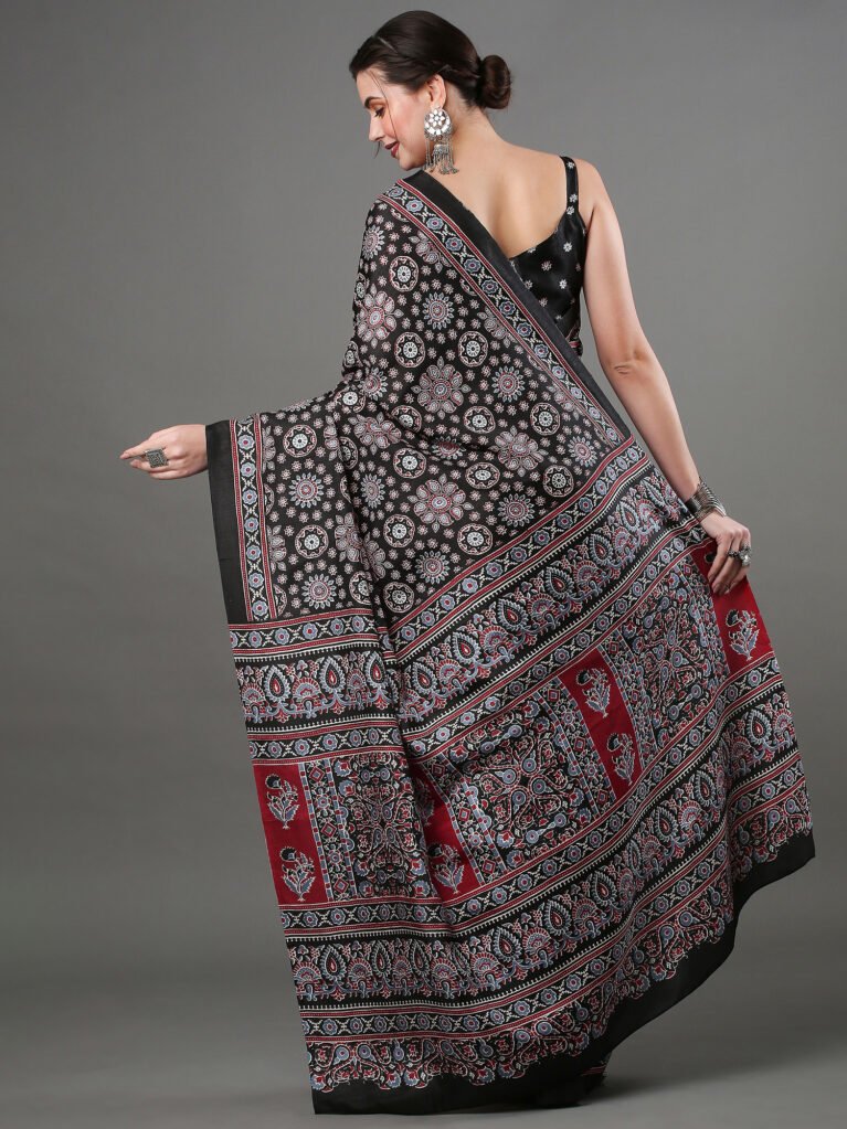 showcasing the beauty and craftsmanship of Silk Saree.