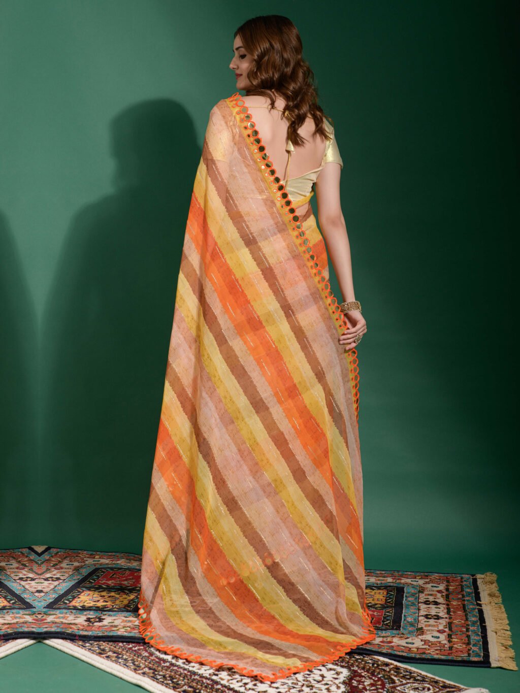 showcasing the beauty and craftsmanship of Traditional Saree.