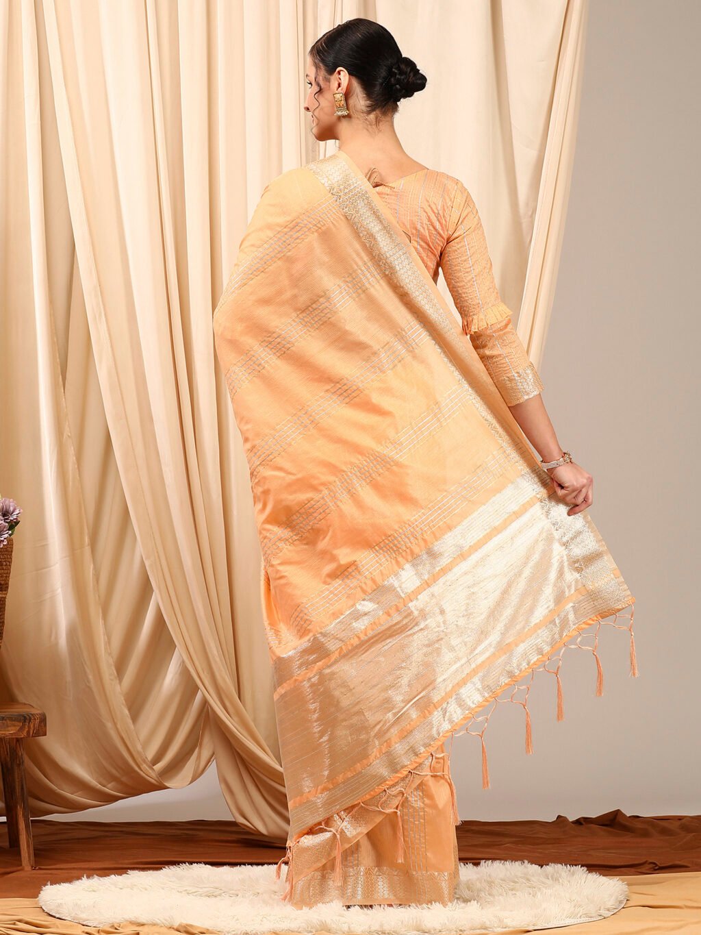 showcasing the beauty and craftsmanship of Traditional Saree.