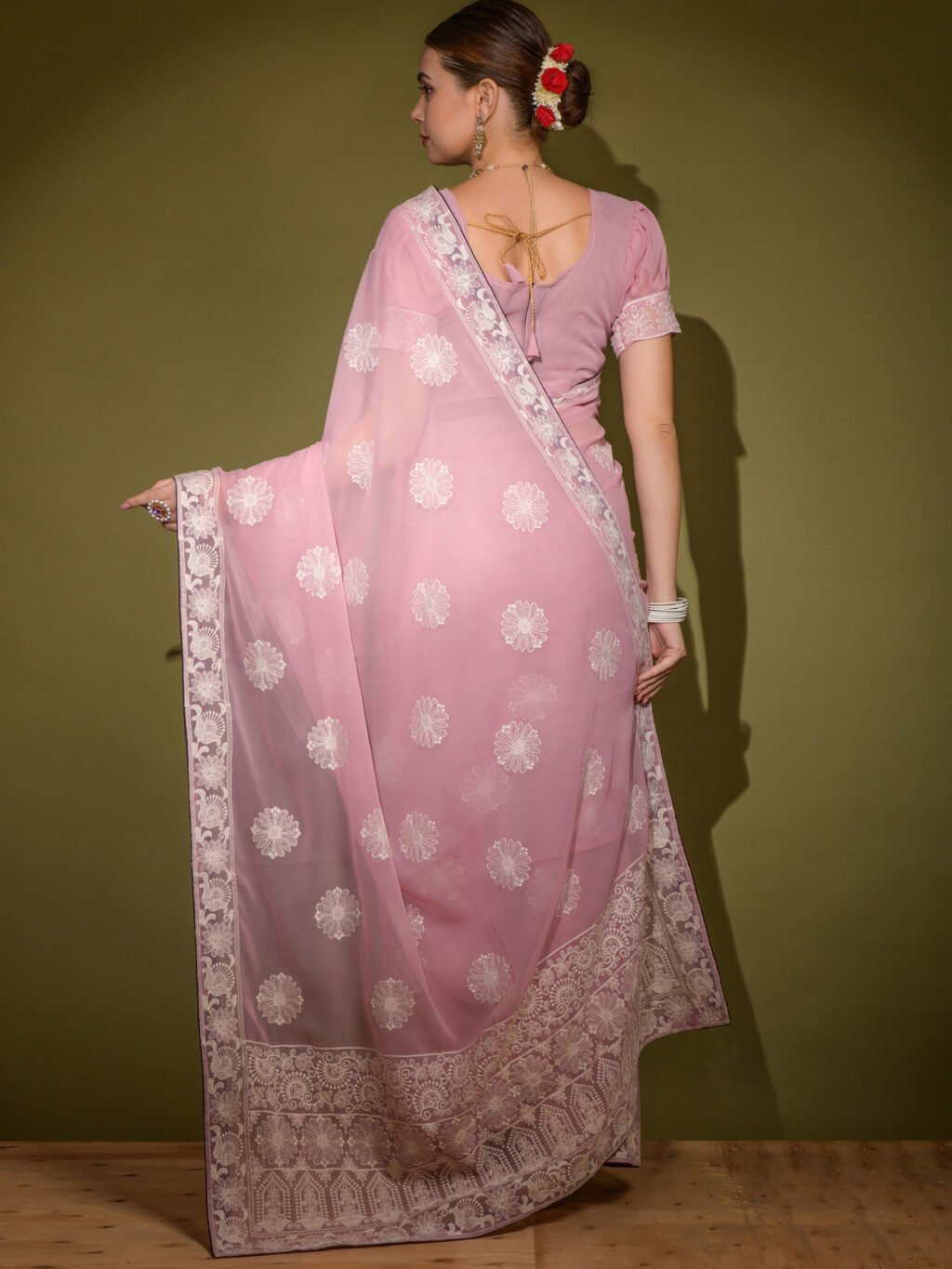 showcasing the beauty and craftsmanship of Traditional Saree.