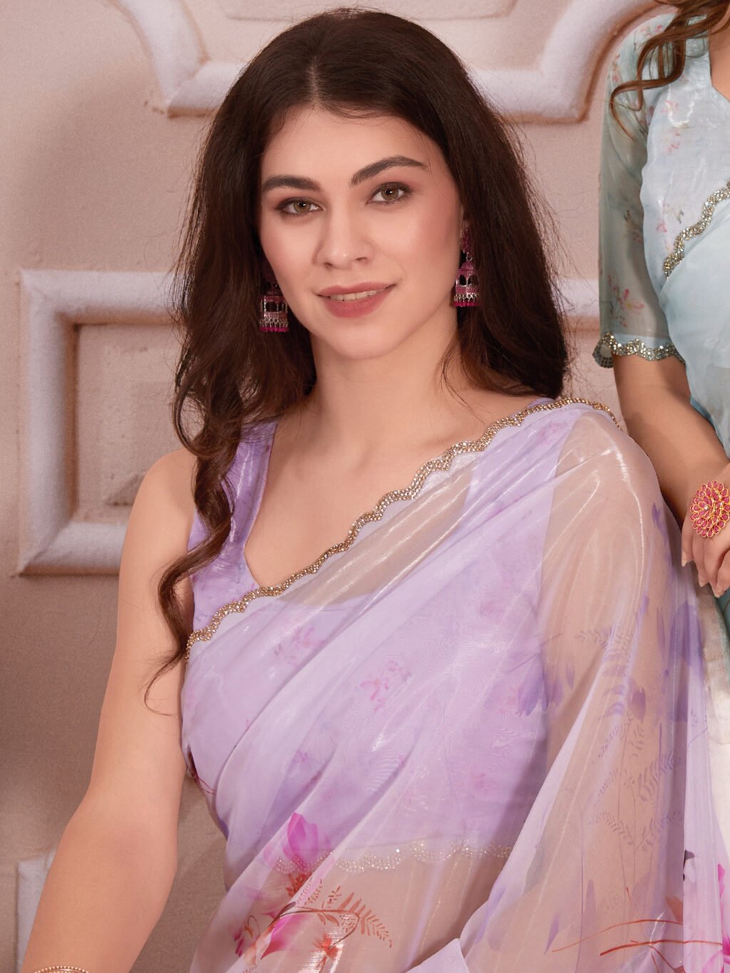 Lavendar Saree - Image 4