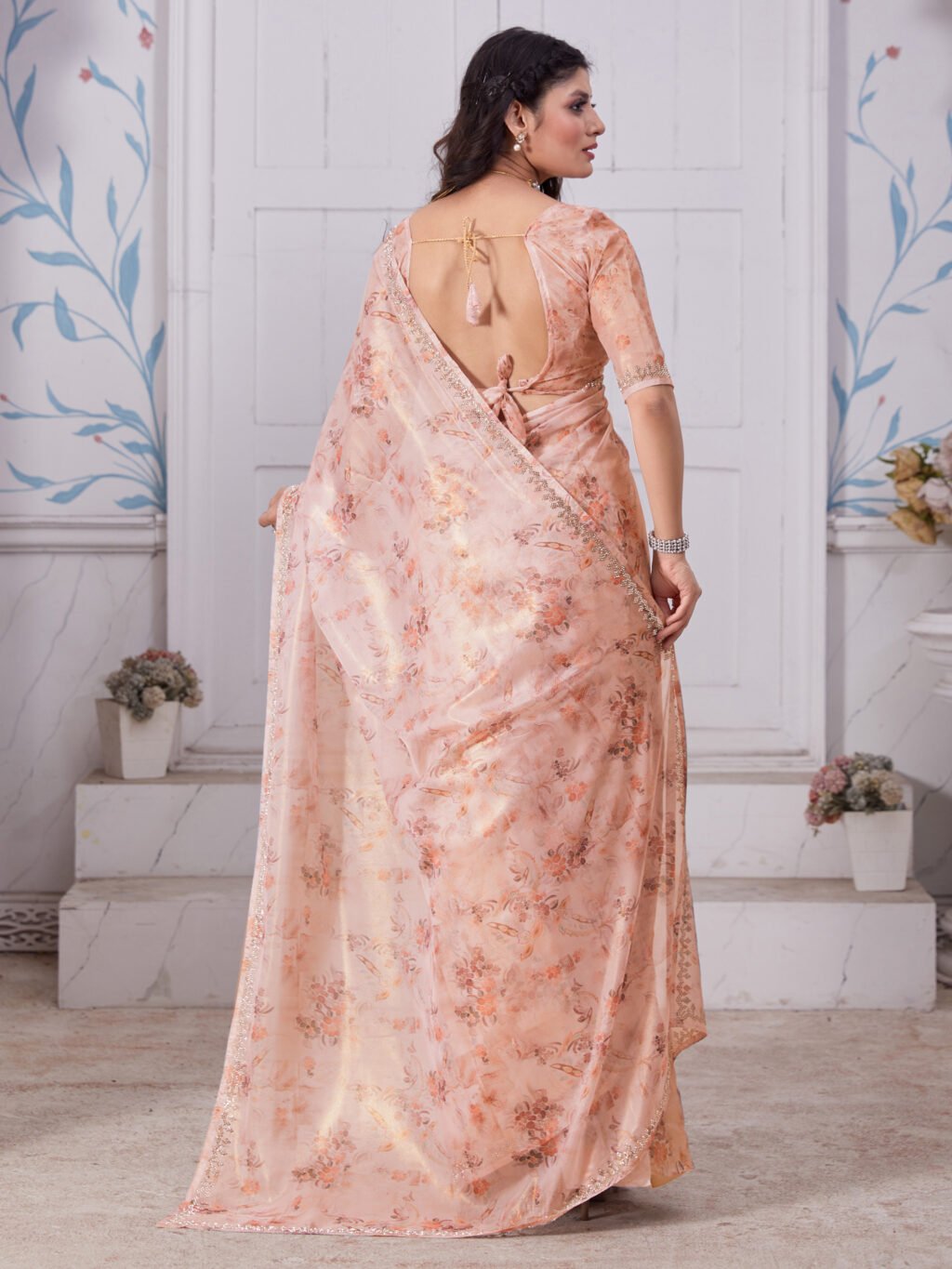 showcasing the beauty and craftsmanship of Silk Saree.