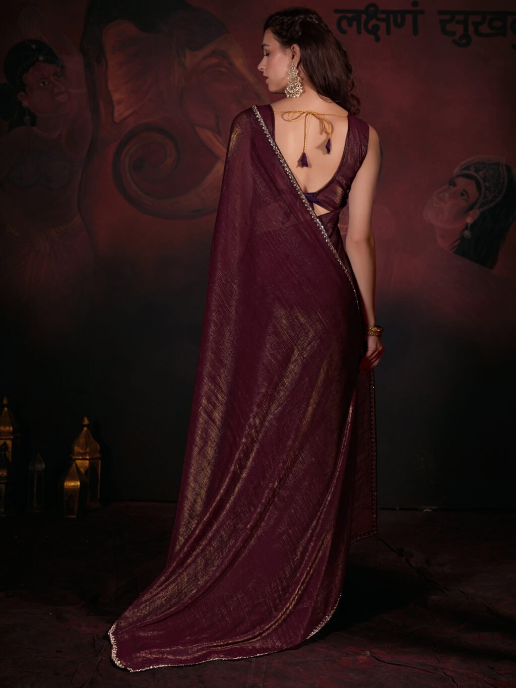 showcasing the beauty and craftsmanship of Silk Saree.