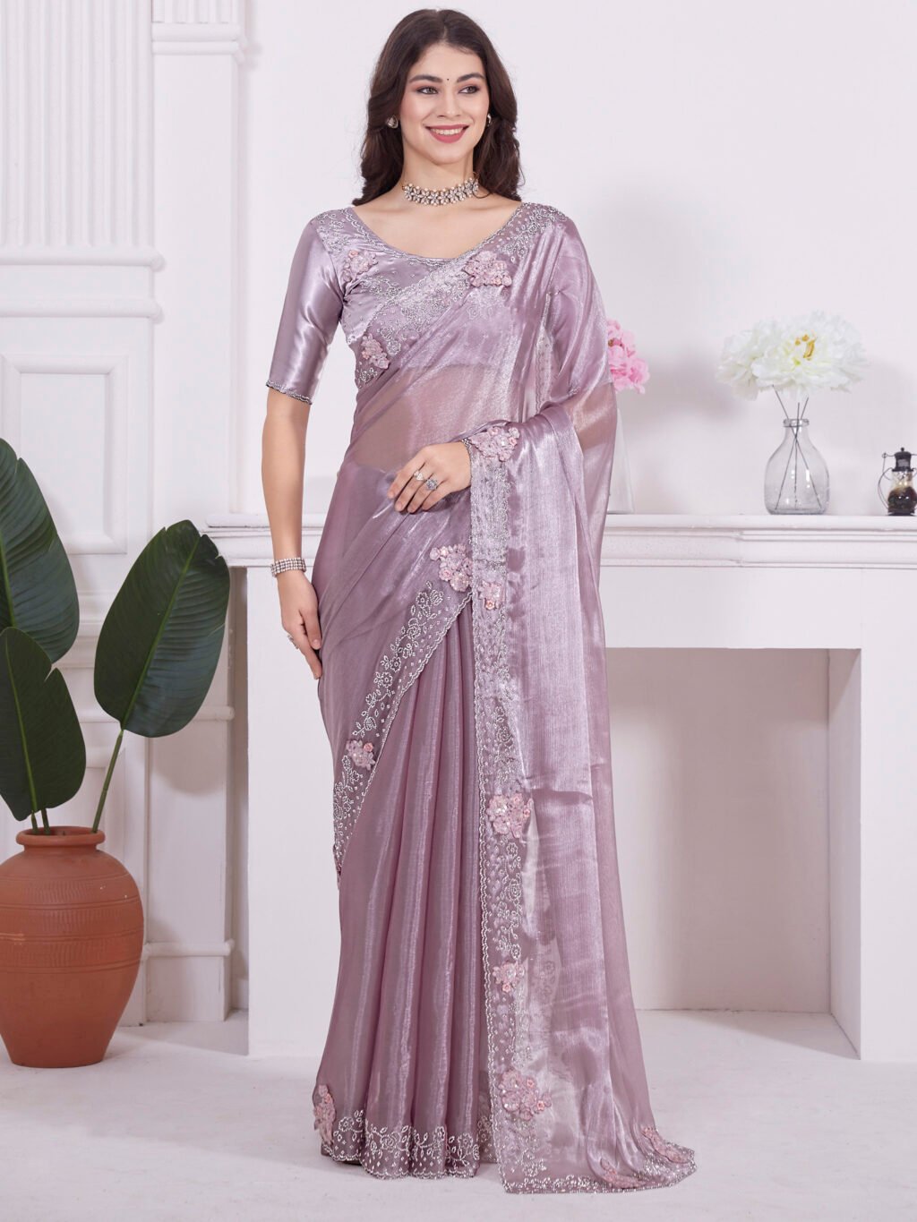 Image of Mauve Saree