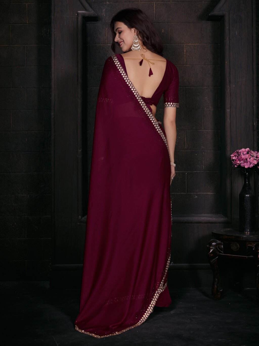 showcasing the beauty and craftsmanship of Traditional Saree.