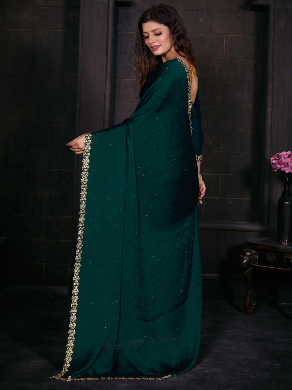 showcasing the beauty and craftsmanship of Traditional Saree.